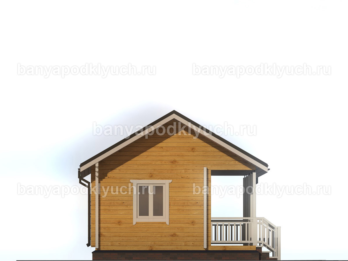 Баня из бруса 5,7x5,2 м Баня из бруса 5,7x5,2 м
